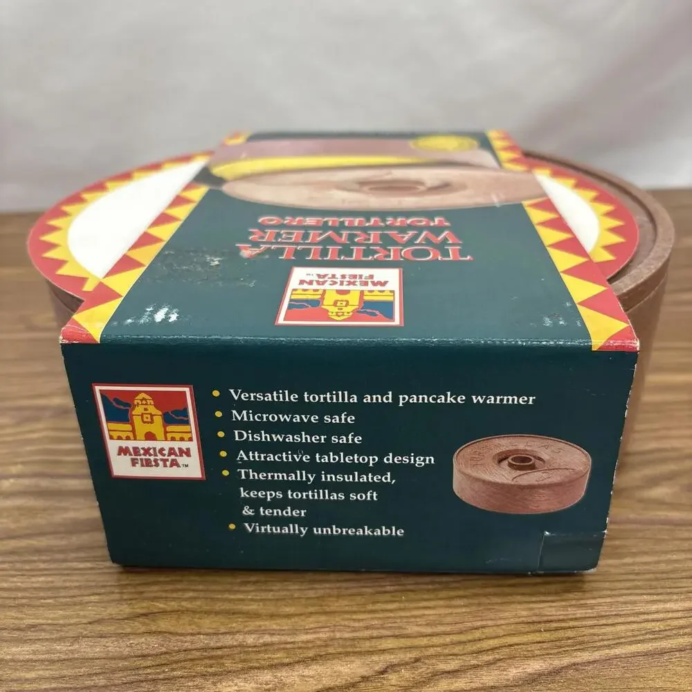 The Original - Mexican Fiesta 8-in. Tortilla Warmer - NEW